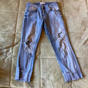 Mango ripped jeans size 4